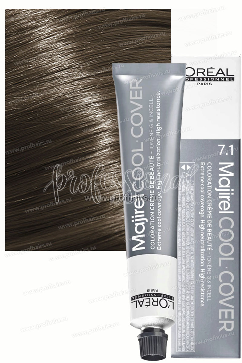 Loreal Majirel Cool Cover СС 7.1 Блондин пепельный Краска для волос 50 мл.