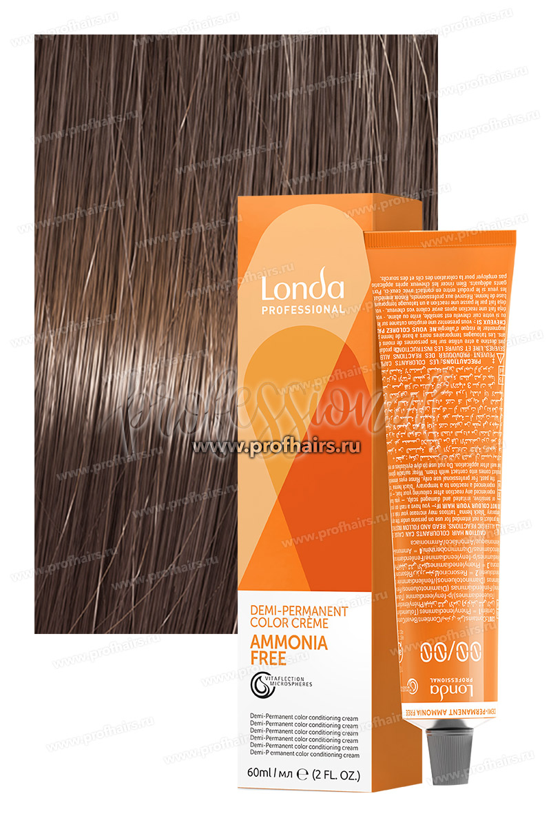 Londa Ammonia-Free 6/71 Темный блонд коричнево-пепельный Интенсивное тонирование 60 мл.
