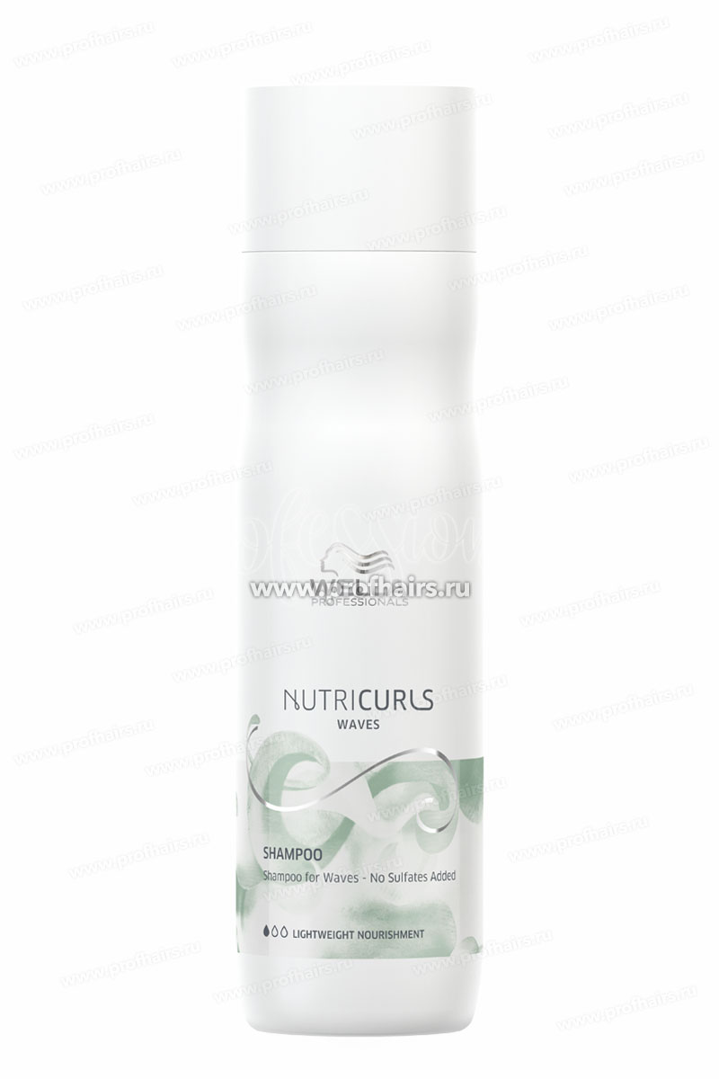 Wella NutriCurls Waves Shampoo Безсульфатный шампунь для вьющихся волос 250 мл.