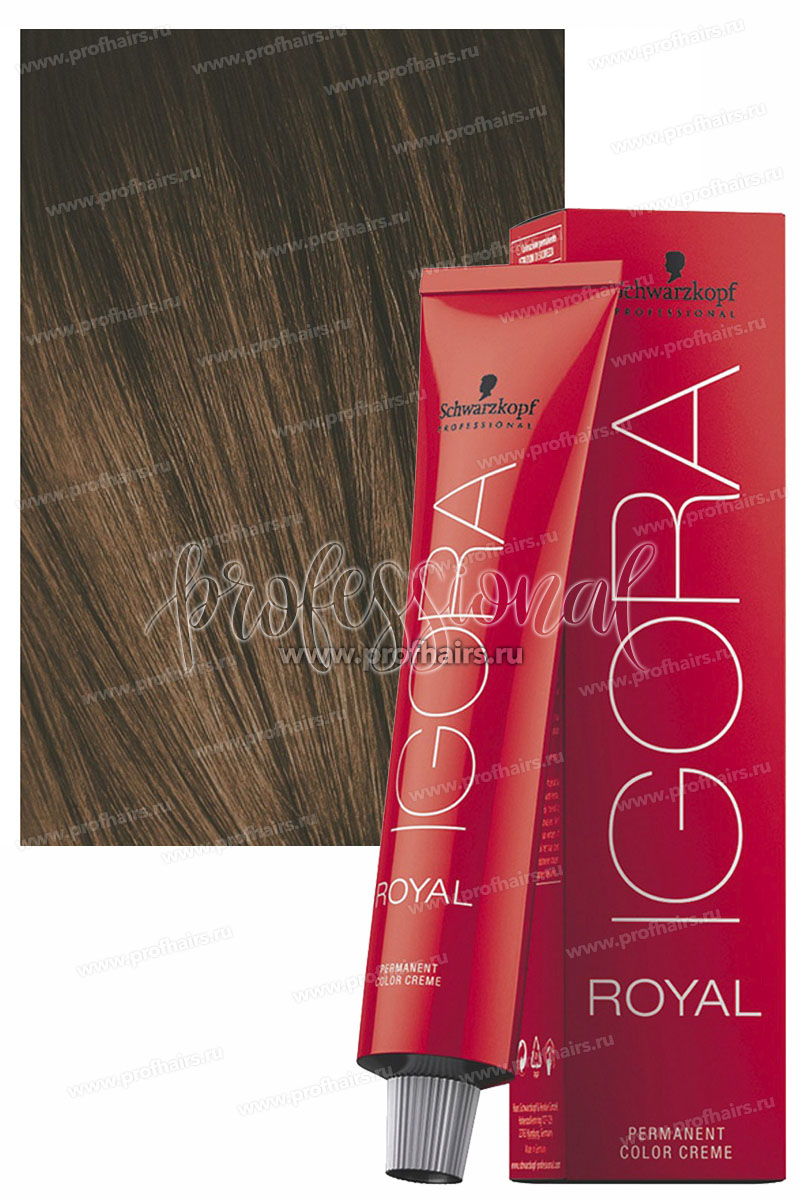 Schwarzkopf Igora Royal NEW 5-5 Краска для волос Светлый коричневый золотистый 60 мл.