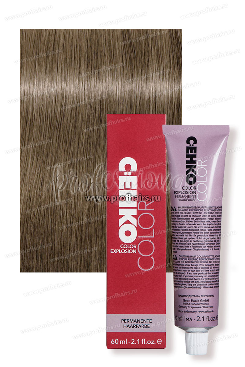 C:EHKO Color Explosion 8/1 Темно-перламутровый блондин Крем-краска для волос 60 мл.
