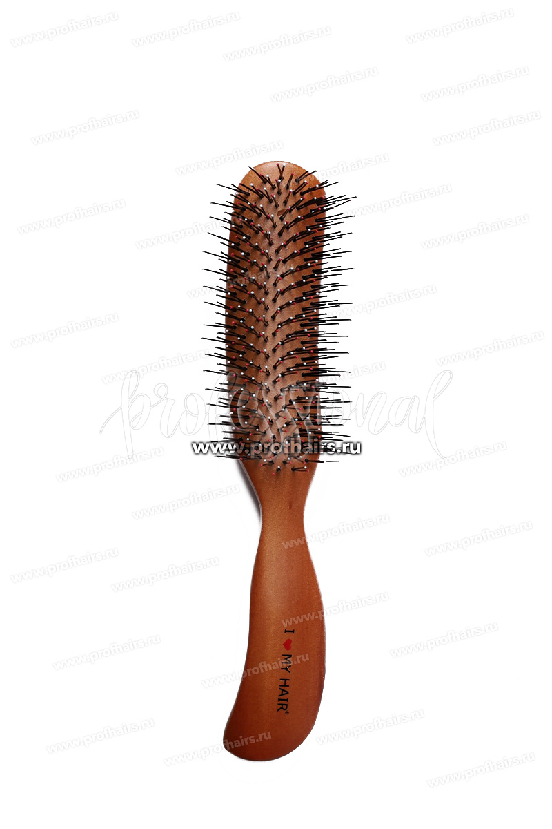 I LOVE MY HAIR Shine brush Щетка деревянная, нейлон