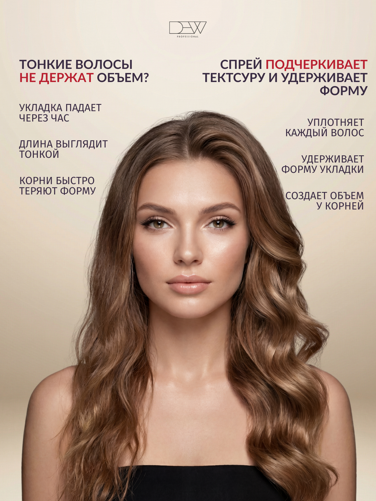 Dew Professional Select "Architect" Cпрей для волос "Архитектор объема" 180 мл. в подарочной коробке