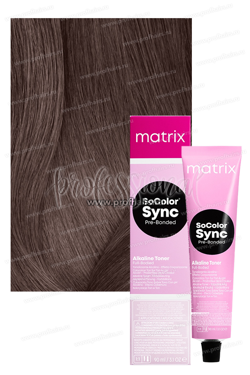 Matrix SoColor Sync Pre-Bonded 6P/6.9 Темный Блондин Жемчужный 90 мл.