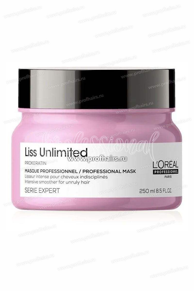 L'Oreal Liss Unlimited Разглаживающая маска для сухих жестких волос 250 мл.