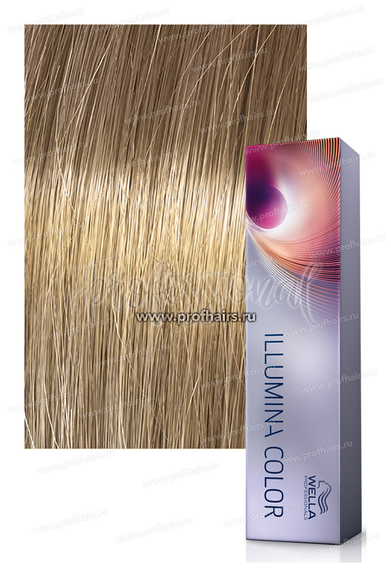 Wella Illumina Color # 8/13 Светлый блонд пепельно-золотистый Стойкая краска для волос 60 мл.