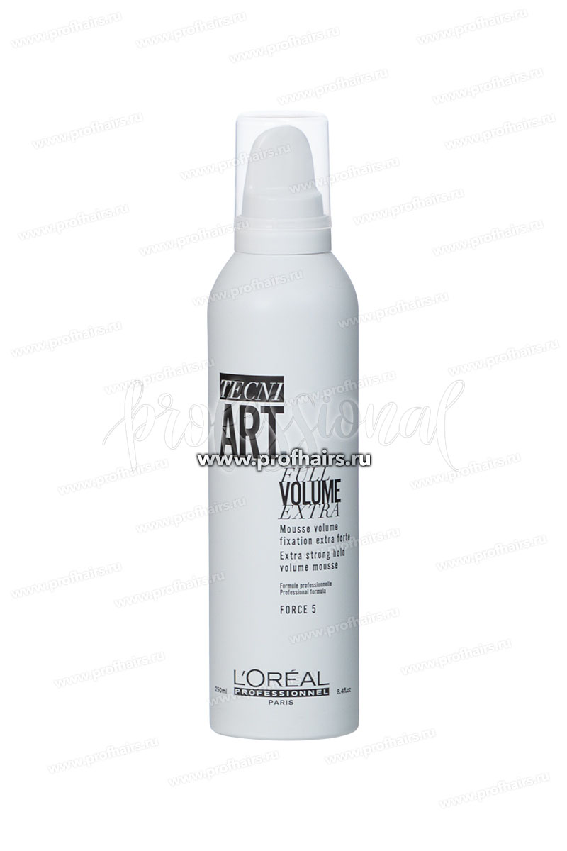 L'Oreal TecniArt Full Volume Extra Мусс для придания  экстра-объёма и супер фиксации тонких волос 250 мл.