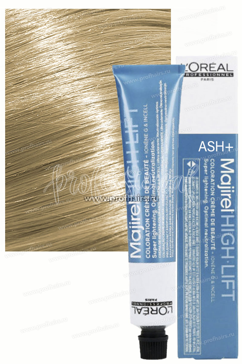 L'Oreal Majirel High Lift HL Ash+ (B6) Глубокий пепельный оттенок. Осветляющий краситель 50 мл.