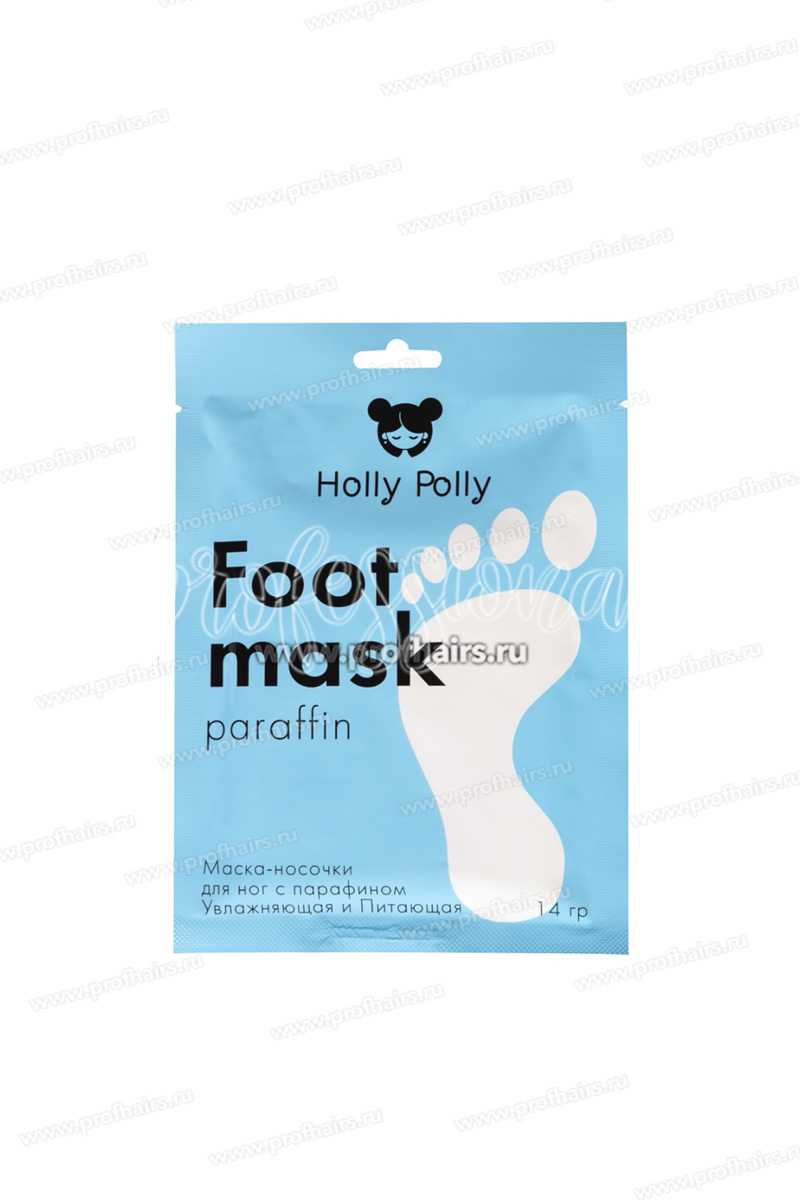Holly Polly Foot mask Маска-носочки для ног c парафином, увлажняющая и питающая 14 г.