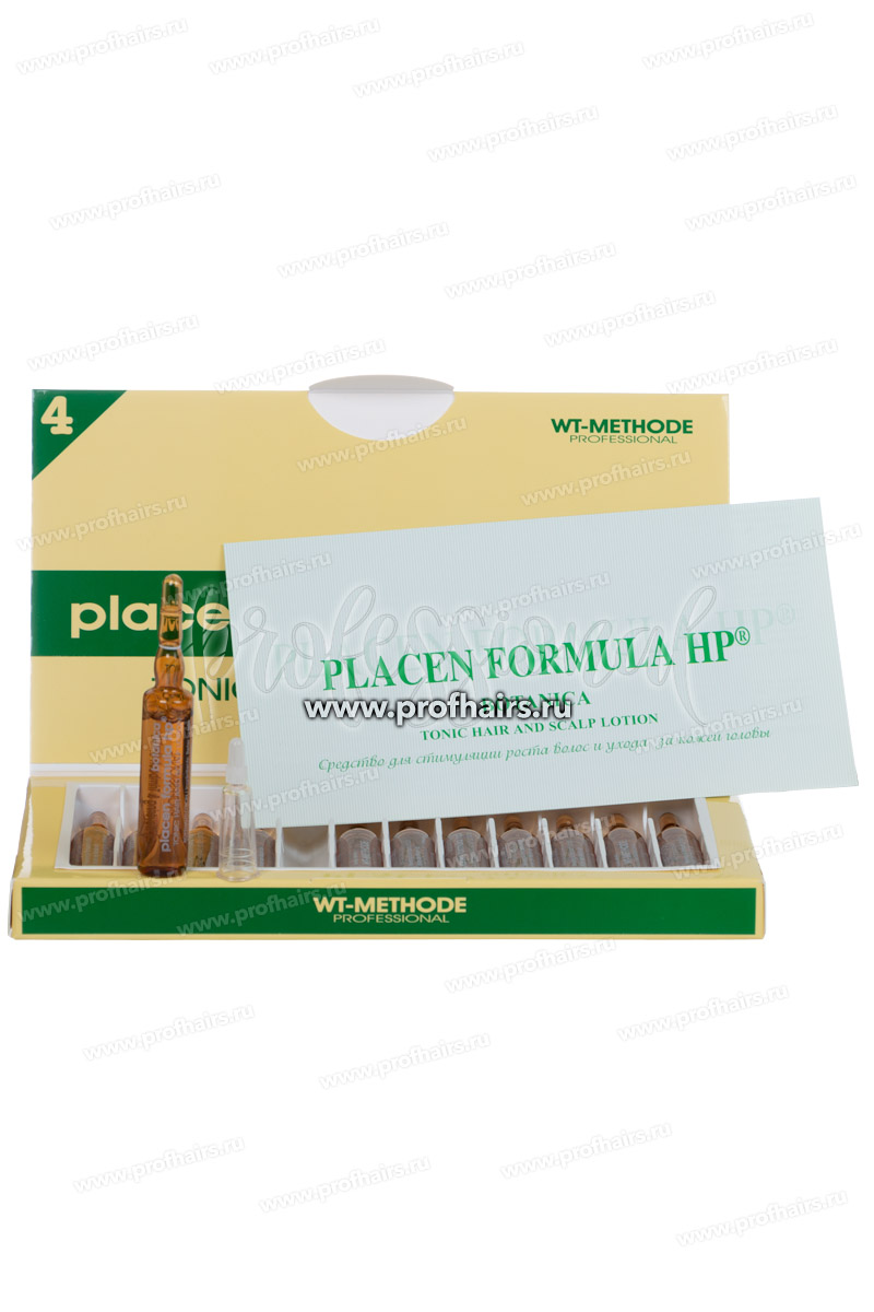 WT-Methode Placen Formula HP (4) Botanica  Ампулы против выпадения и для стимуляции роста волос