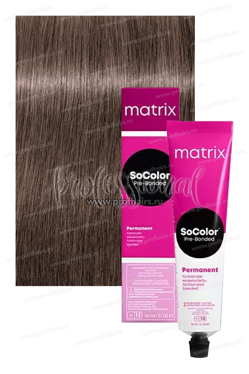 Matrix SoColor Pre-Bonded 8AV Светлый блондин пепельно-перламутровый 90 мл.