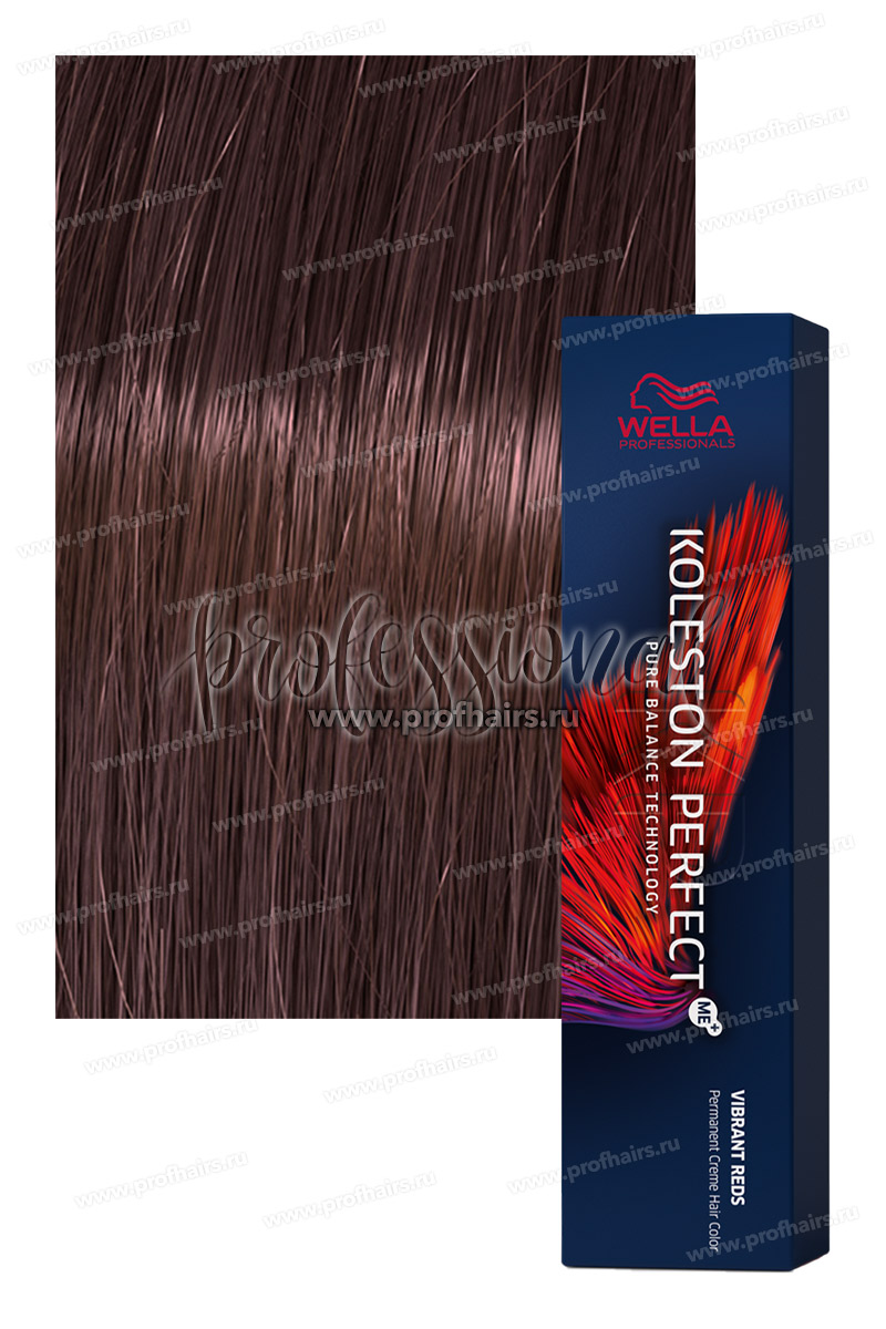 Wella Koleston Vibrant Reds 44/55 Коричневый интенсивный махагоновый интенсивный Спелая вишня 60 мл.