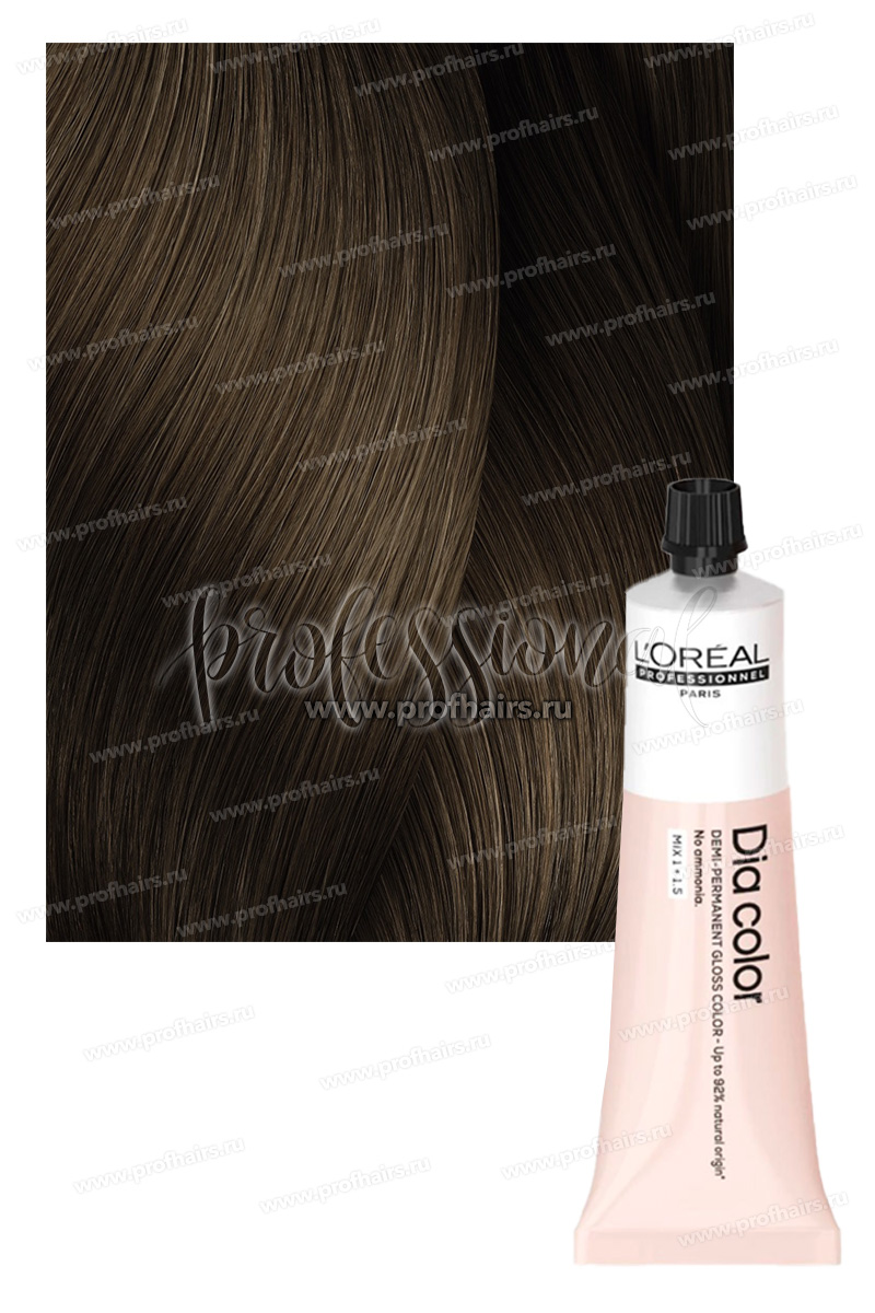 L'Oreal Dia Color Краситель-блеск демиперманентный 6.23 Темный блондин перламутровый золотистый 60 мл.