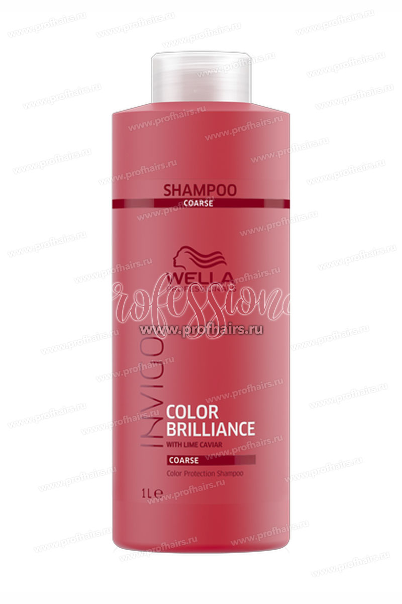 Wella Invigo Color Brilliance Шампунь для защиты цвета жестких волос 1000 мл.