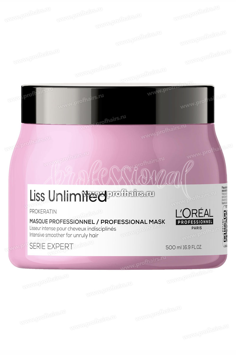 L'Oreal Liss Unlimited Разглаживающая маска для сухих жестких волос 500 мл.