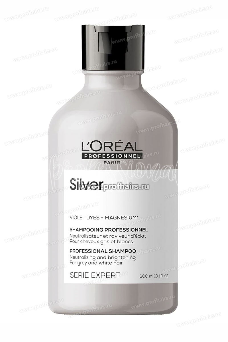 L'Oreal Silver Шампунь для блеска седых и обесцвеченных волос 300 мл.