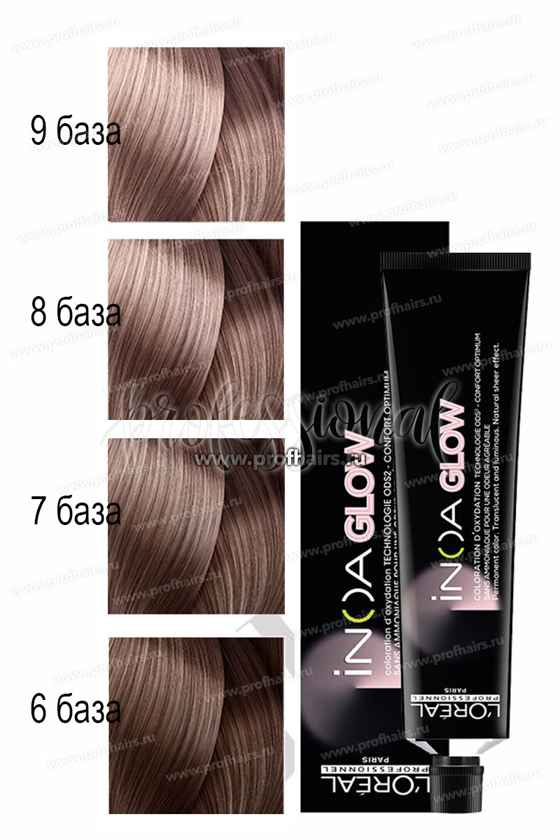 L'Oreal Inoa Glow Light Gold Blush L.23 Перламутрово-золотистый Розовый кварц 60 мл.