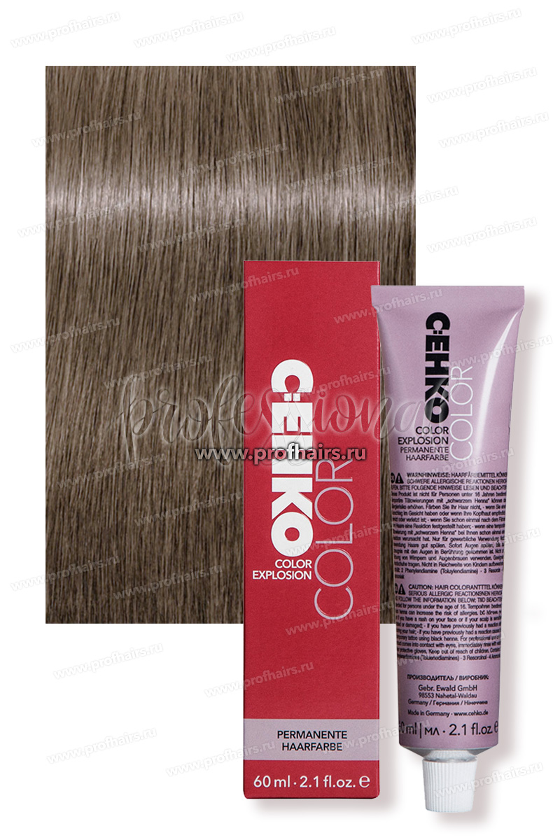 C:EHKO Color Explosion 8/2 Светло-пепельный блондин Крем-краска для волос 60 мл.