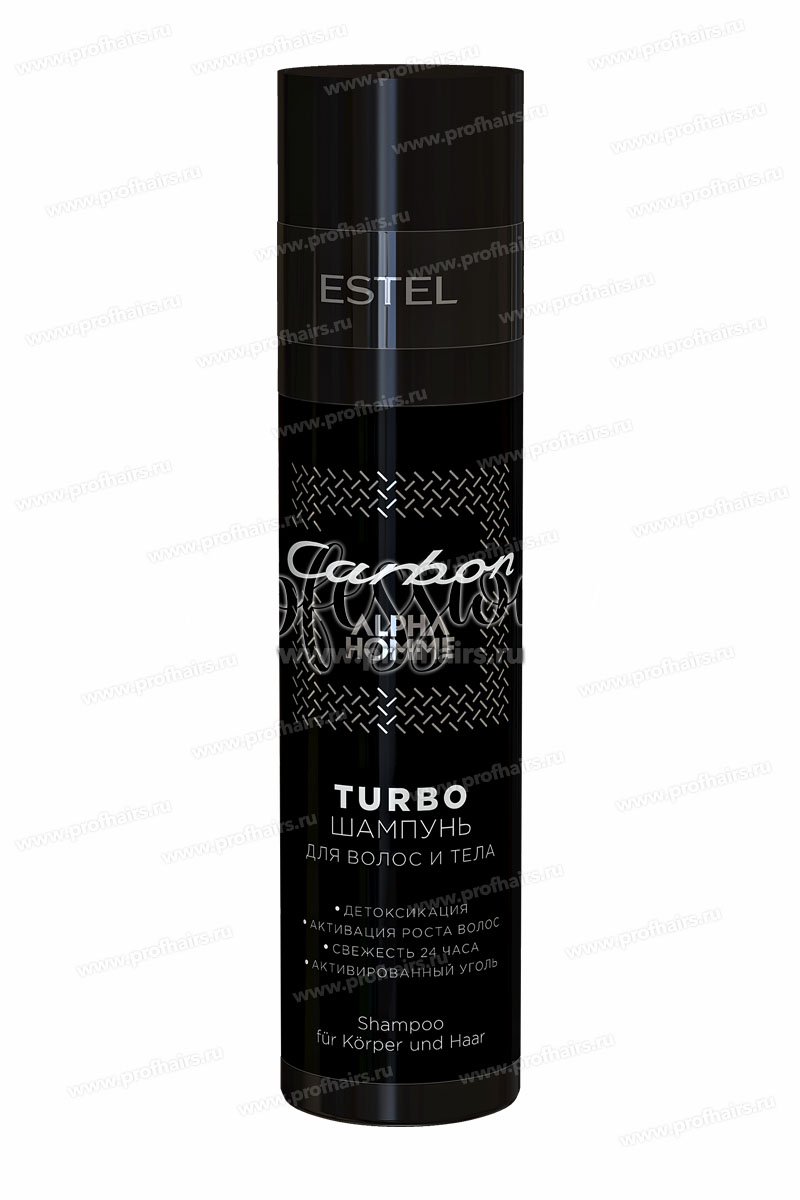 Estel Alpha Homme Carbon Turbo Шампунь для волос и тела 250 мл.