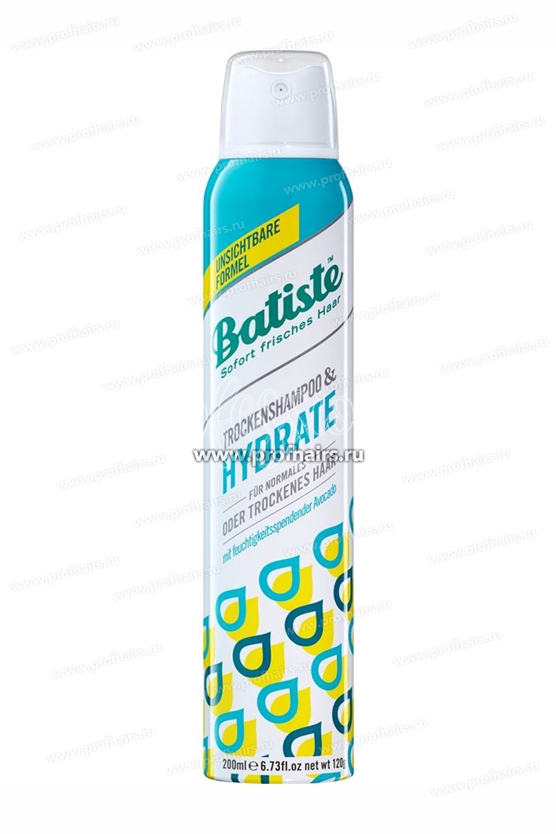 Batiste Dry Shampoo Hydrate Сухой шампунь увлажняющий для нормальных и сухих волос 200 мл.