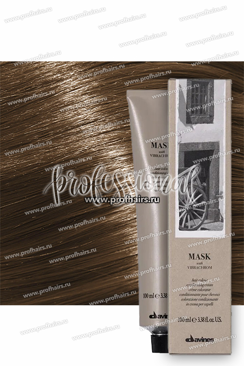 Davines Mask with Vibrachrom Перманентная крем-краска для волос 6,0 Темный блонд 100 мл.