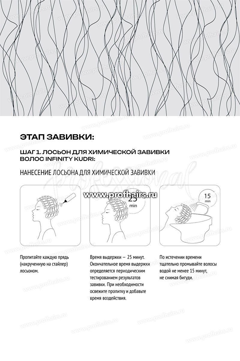 Estel Infinity KUDRI Лосьон 1М для химической завивки окрашенных и поврежденных волос 300 мл.