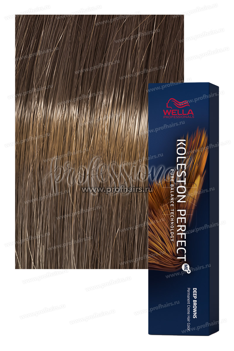 Wella Koleston Deep Brown 6/71 Темный блонд коричневый пепельный Королевский соболь 60 мл.