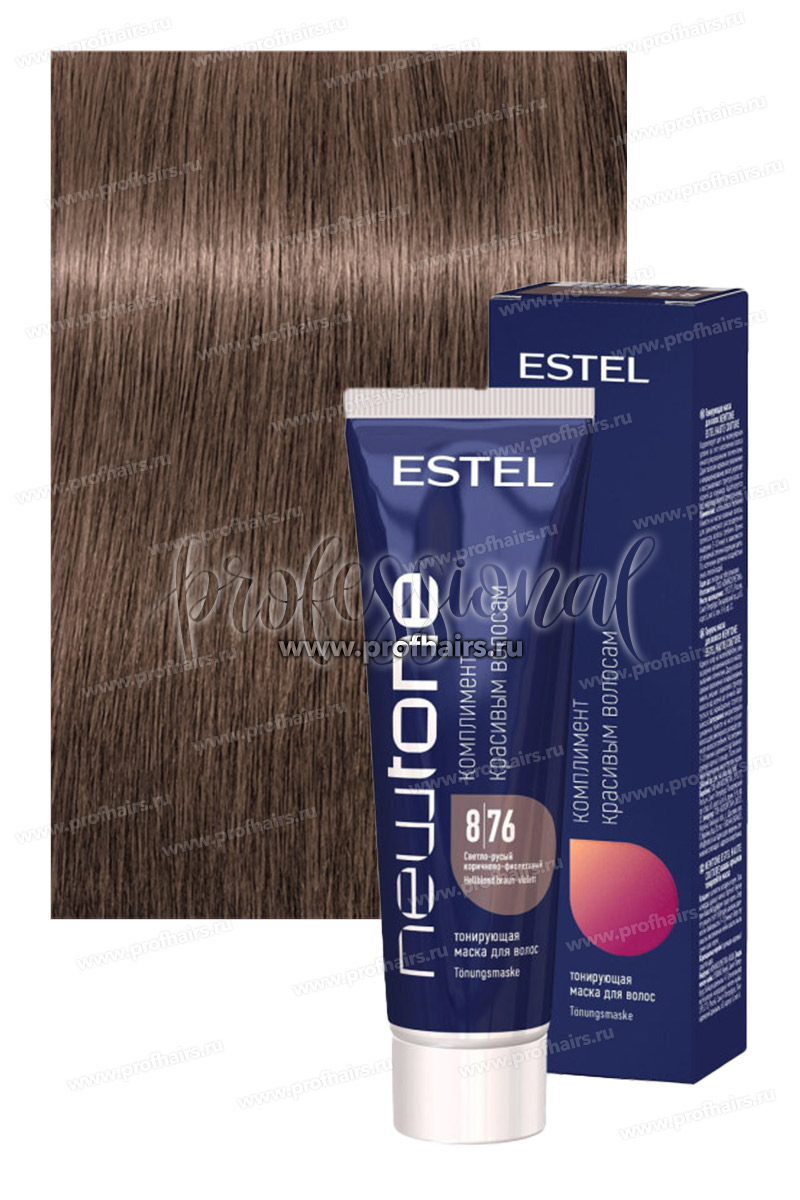 Estel NewTone 8/76 Светло-русый коричнево-фиолетовый Тонирующая маска для волос 60 мл.