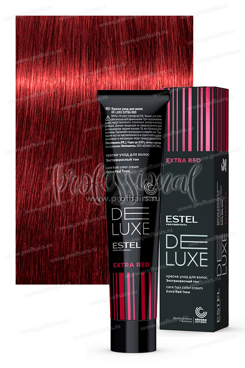 Estel DeLuxe ExtraRed 66/54 Темно-русый красно-медный 60 мл.