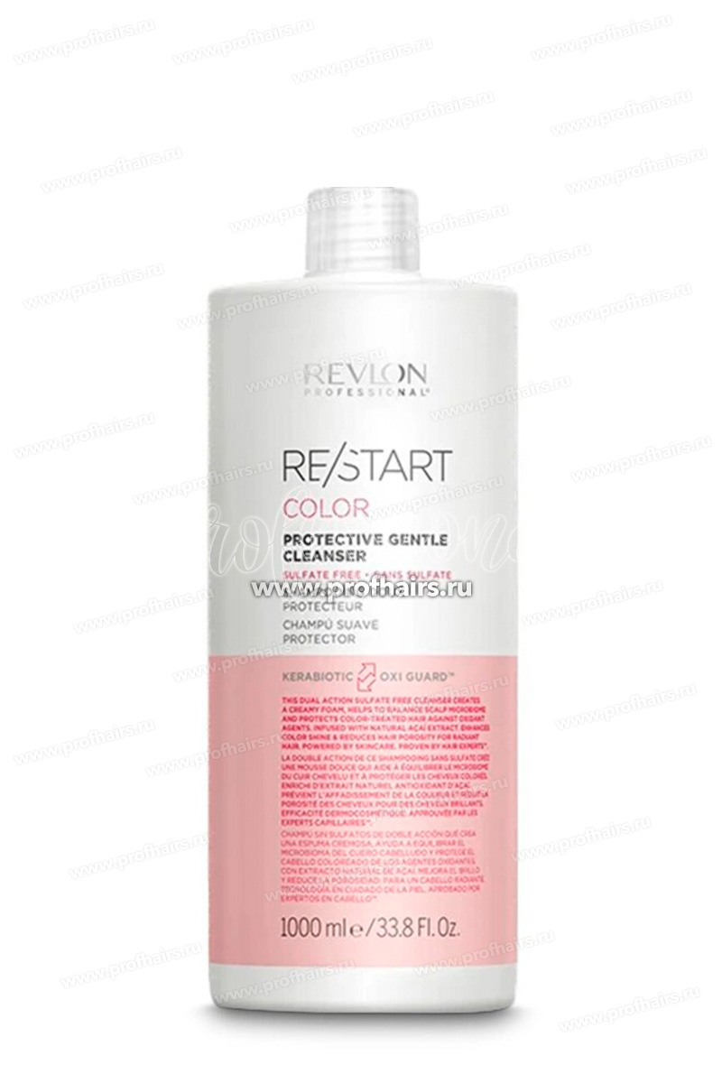 Revlon ReStart Color Protective Gentle Cleanser Shampoo Шампунь для нежного очищения окрашенных волос 1000 мл.