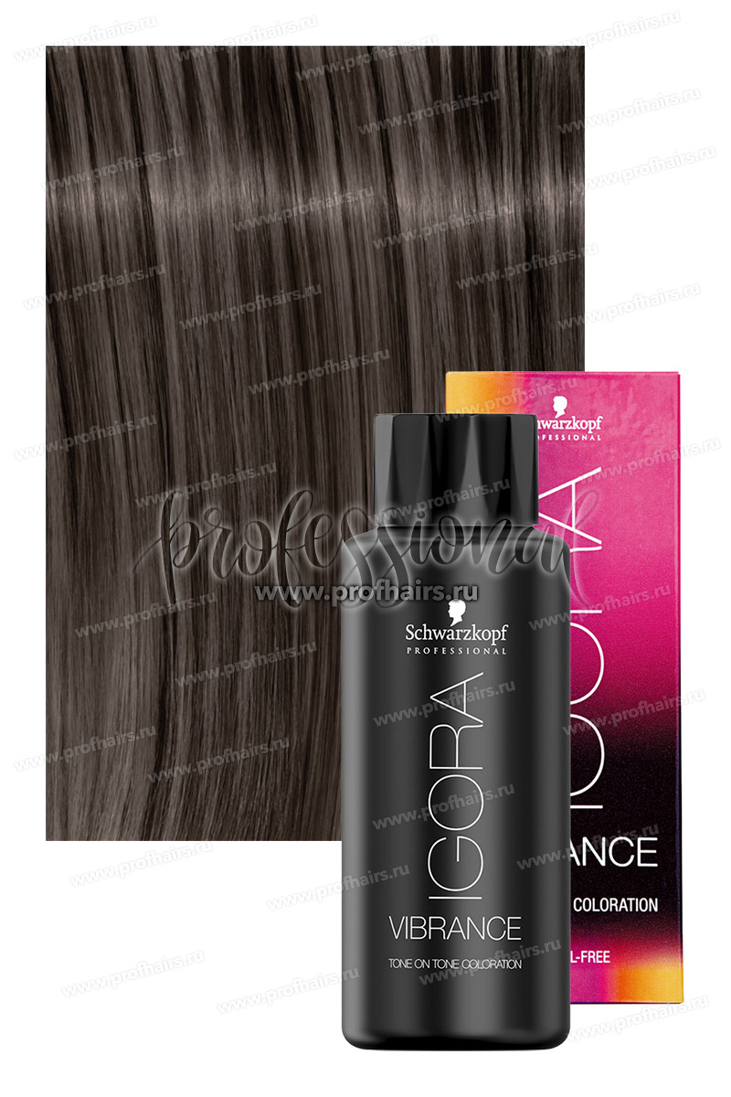 Schwarzkopf Igora Vibrance 6-12 Темный русый сандрэ пепельный Безаммиачный краситель тон-в-тон 60 мл.