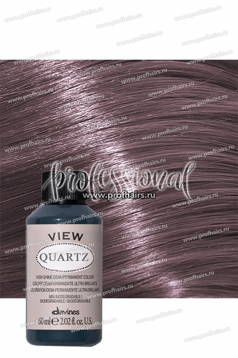 Davines View Полуперманентная тонирующая краска с кислым PH QUARTZ Кварц 60 мл.