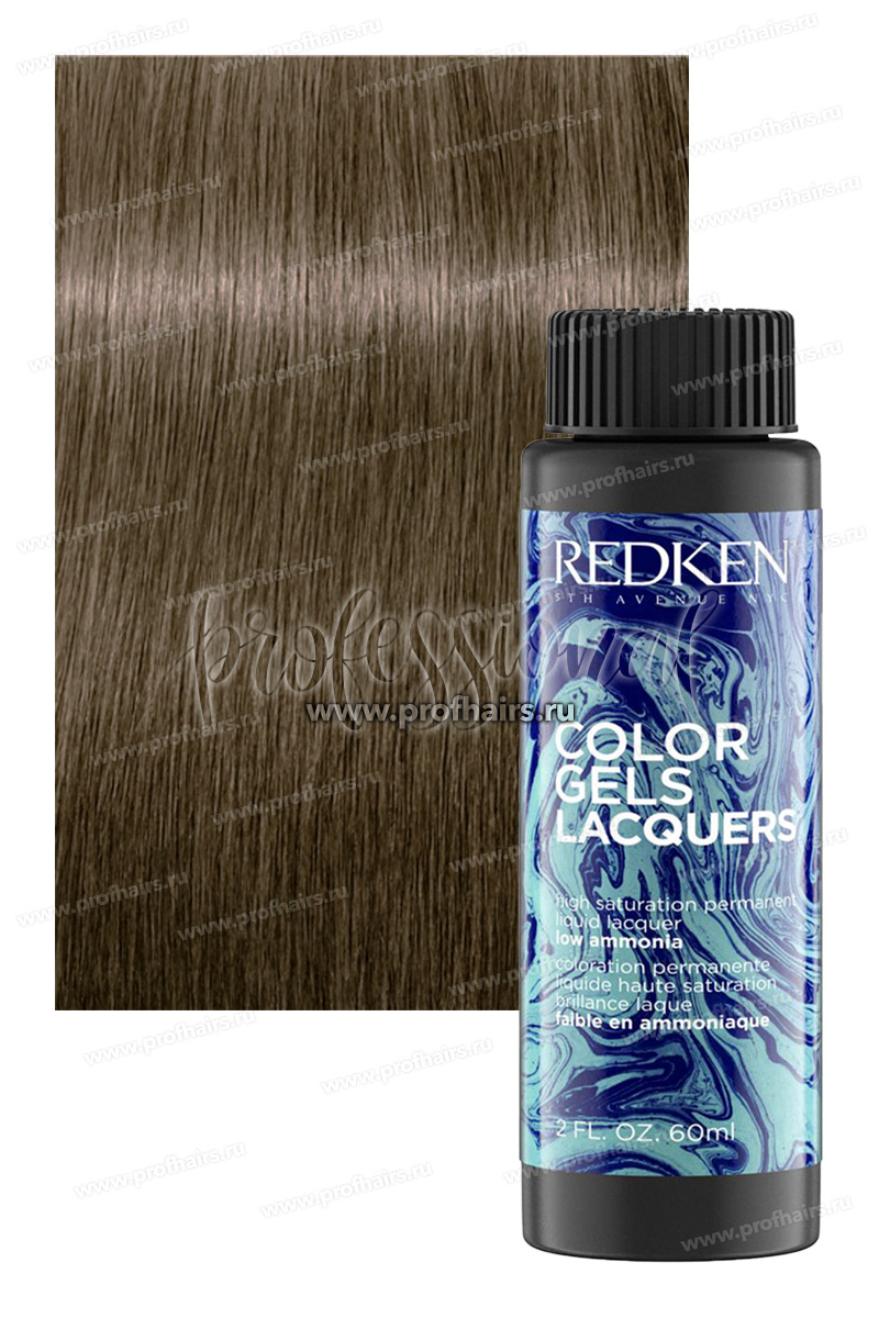 Redken Color Gel Lacquers 7AB Moonstone Блондин пепельно-синий Перманентный щелочной краситель 60 мл.