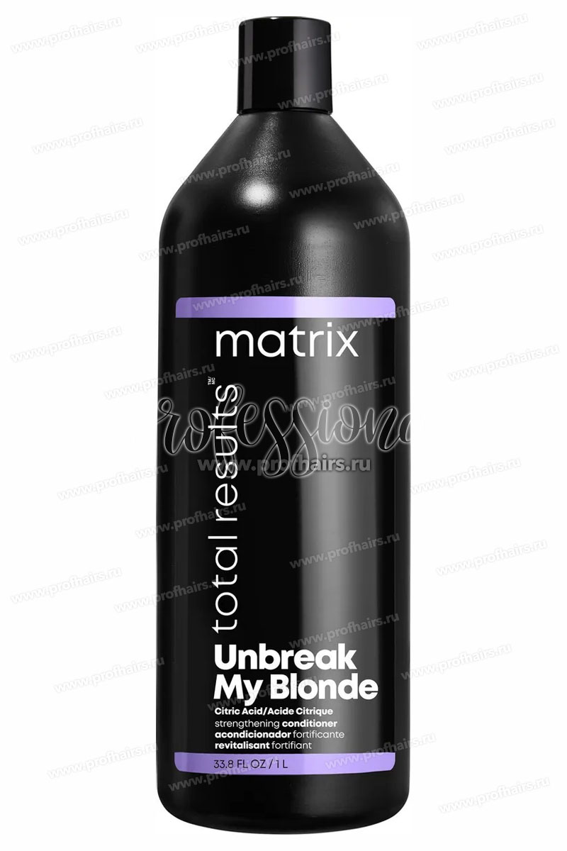 Matrix Total Results Unbreak My Blonde Conditioner Укрепляющий кондиционер с лимонной кислотой для осветленных волос 1000 мл.