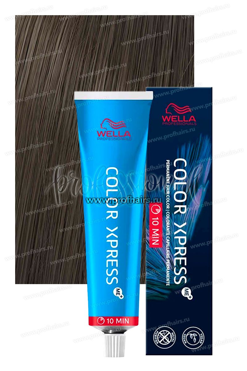 Wella Color Xpress Перманентная краска для волос 4/ Коричневый натуральный 60 мл.