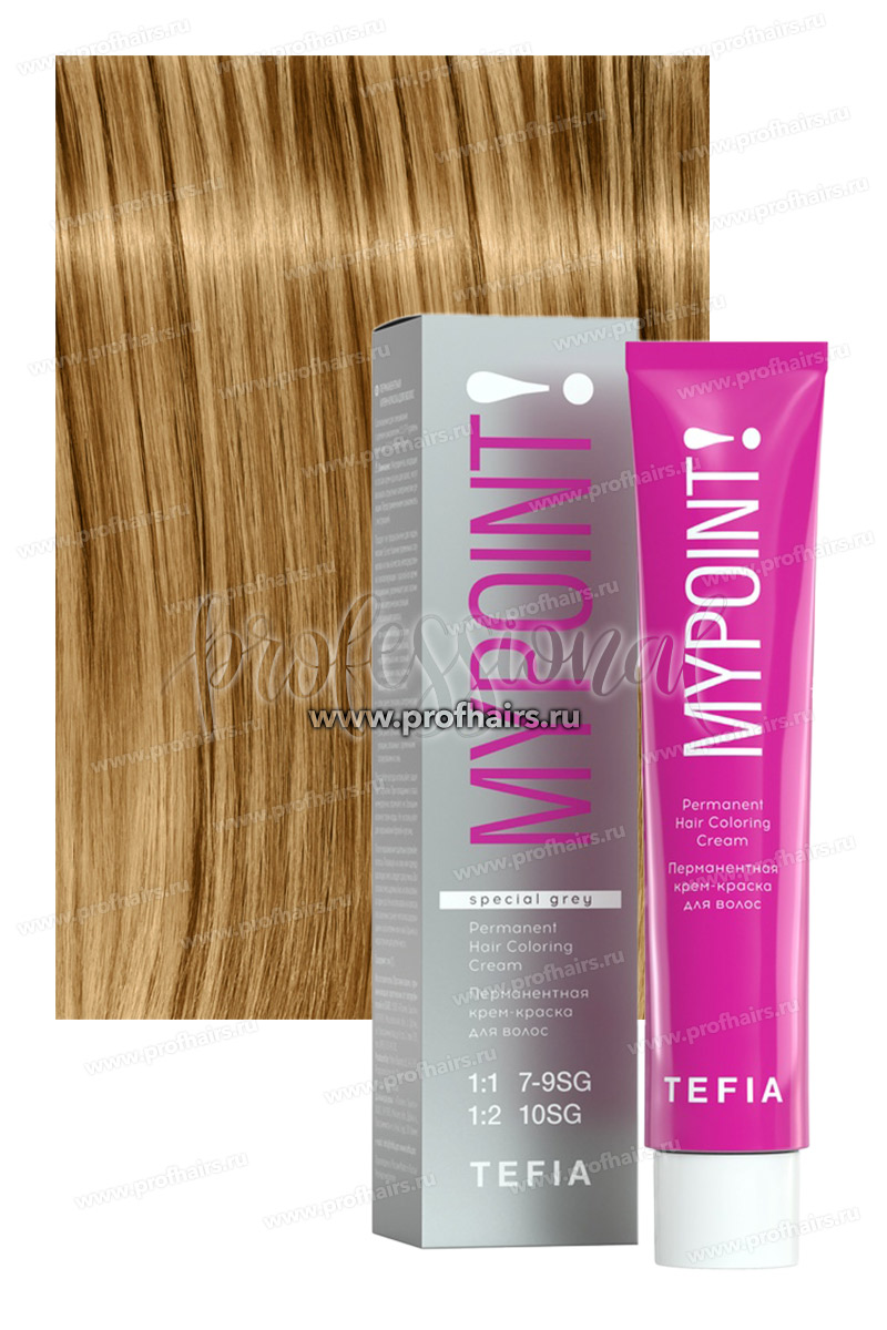 Tefia Mypoint Special Grey 9.00 Очень светлый блондин натуральный для седых волос 60 мл.