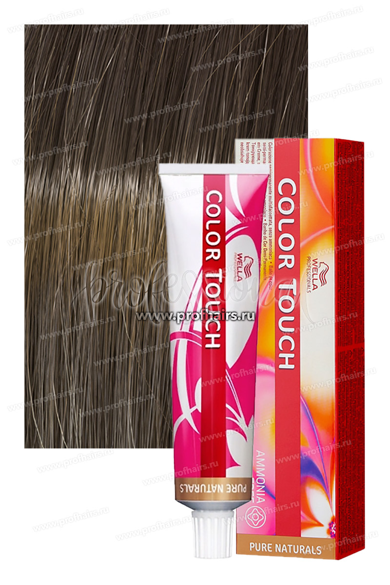 Wella Color Touch Pure Natural 6/0 Темный блондин Оттеночная крем-краска 60 мл.