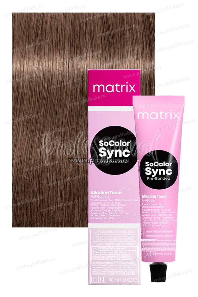 Matrix SoColor Sync Pre-Bonded 8M Светлый блондин мокка 90 мл.