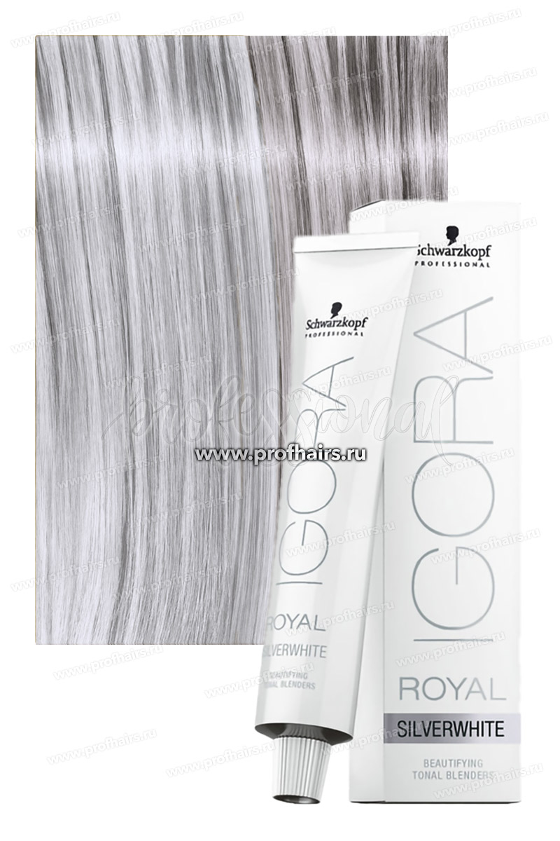 Schwarzkopf Igora Royal SilverWhite Grey Lilac Тонирующий краситель для волос Холодная сирень