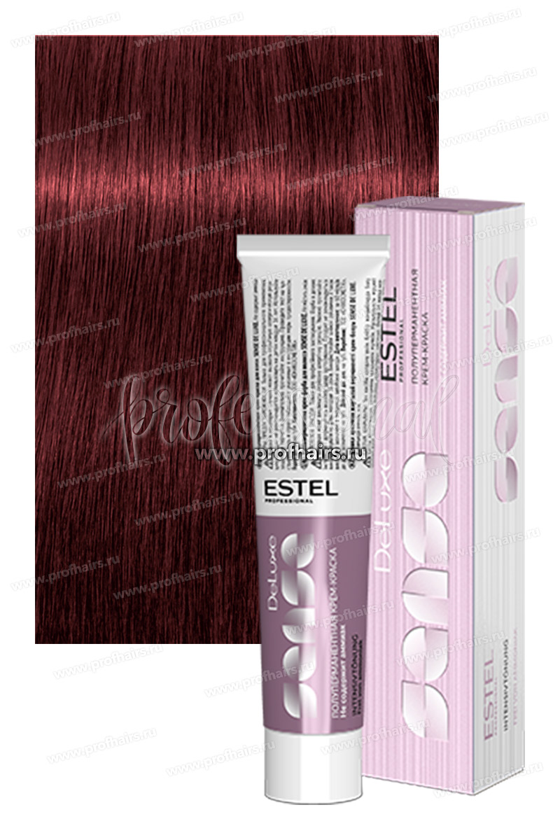 Estel Sense DeLuxe 5/5 Светлый шатен красный Полуперманентная крем-краска 60 мл.