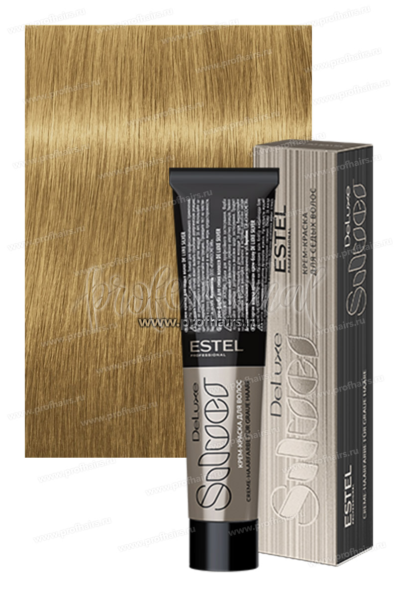 Estel De Luxe Silver 10/37 Светлый блондин золотисто-коричневый  Крем-краска для седых волос 60 мл