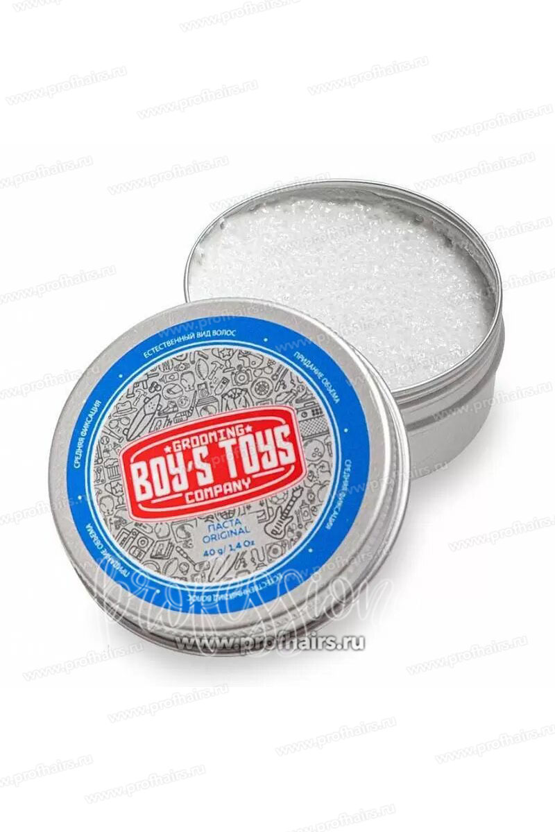 Boys Toys Original Defining Matte Paste Паста для укладки волос средней фиксации с низким уровнем блеска 40 мл.