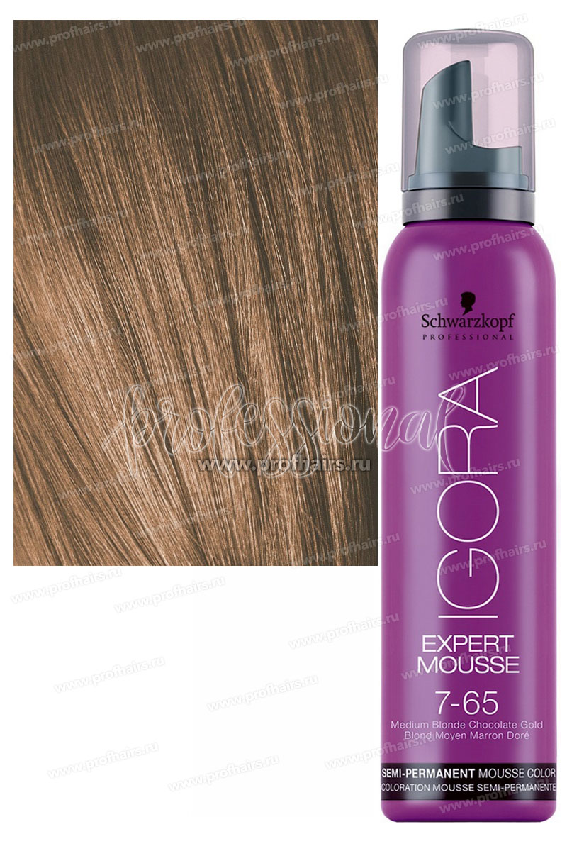 Schwarzkopf Igora Expert Mousse Тонирующий мусс 7-65  100 мл.