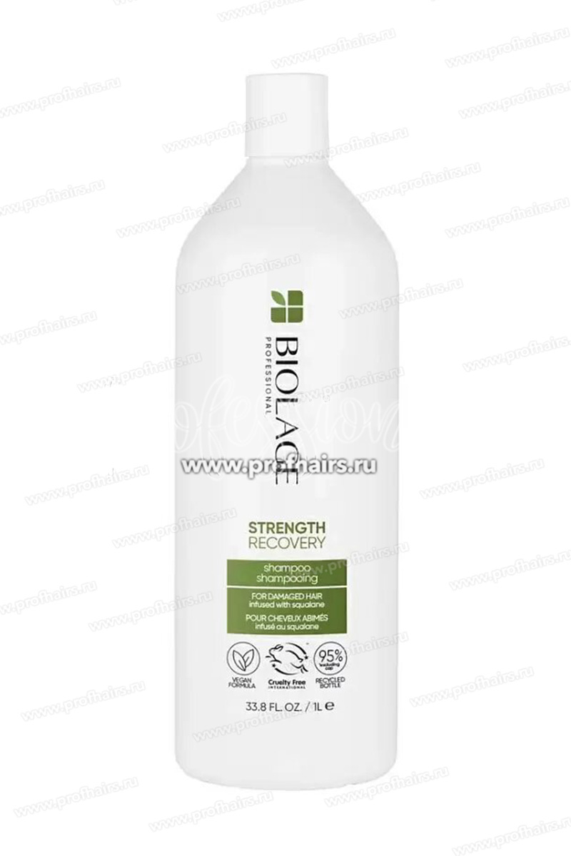 Biolage Strength Recovery Шампунь восстанавливающий для поврежденных волос со скваланом 1000 мл.