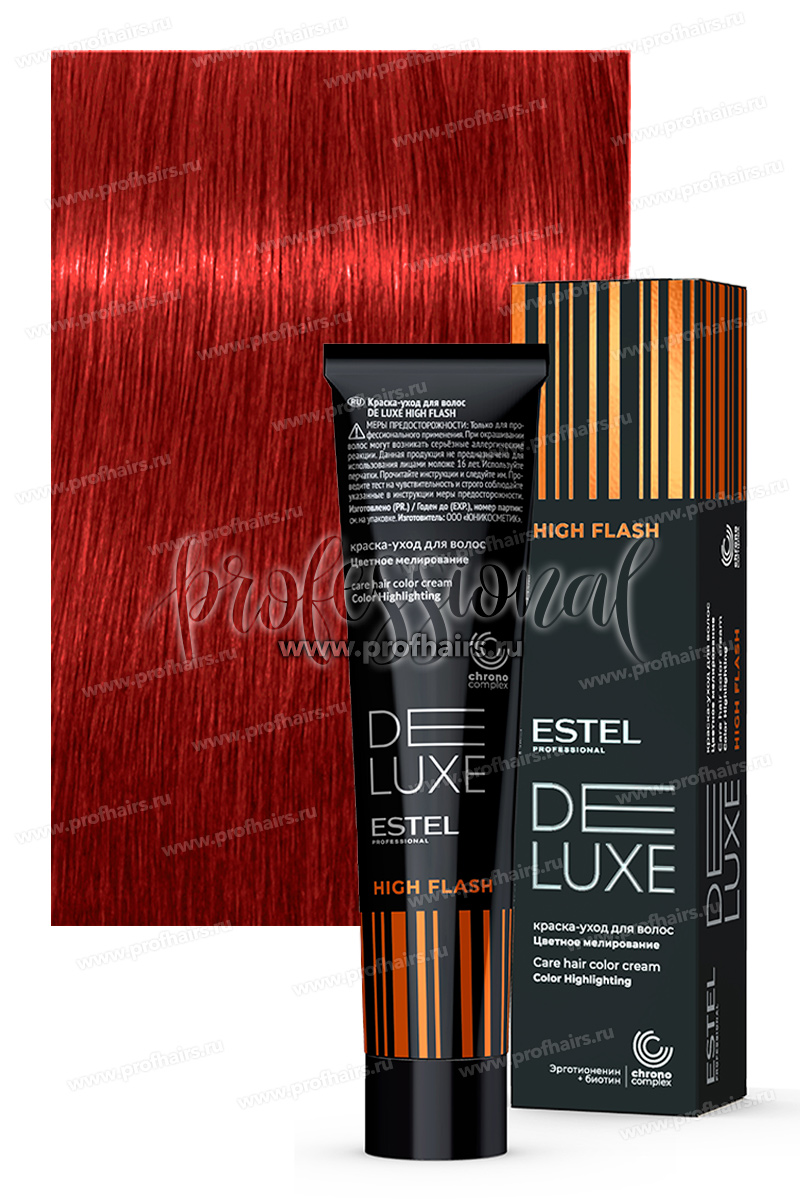 Estel Deluxe High Flash Красный 55 60 мл.