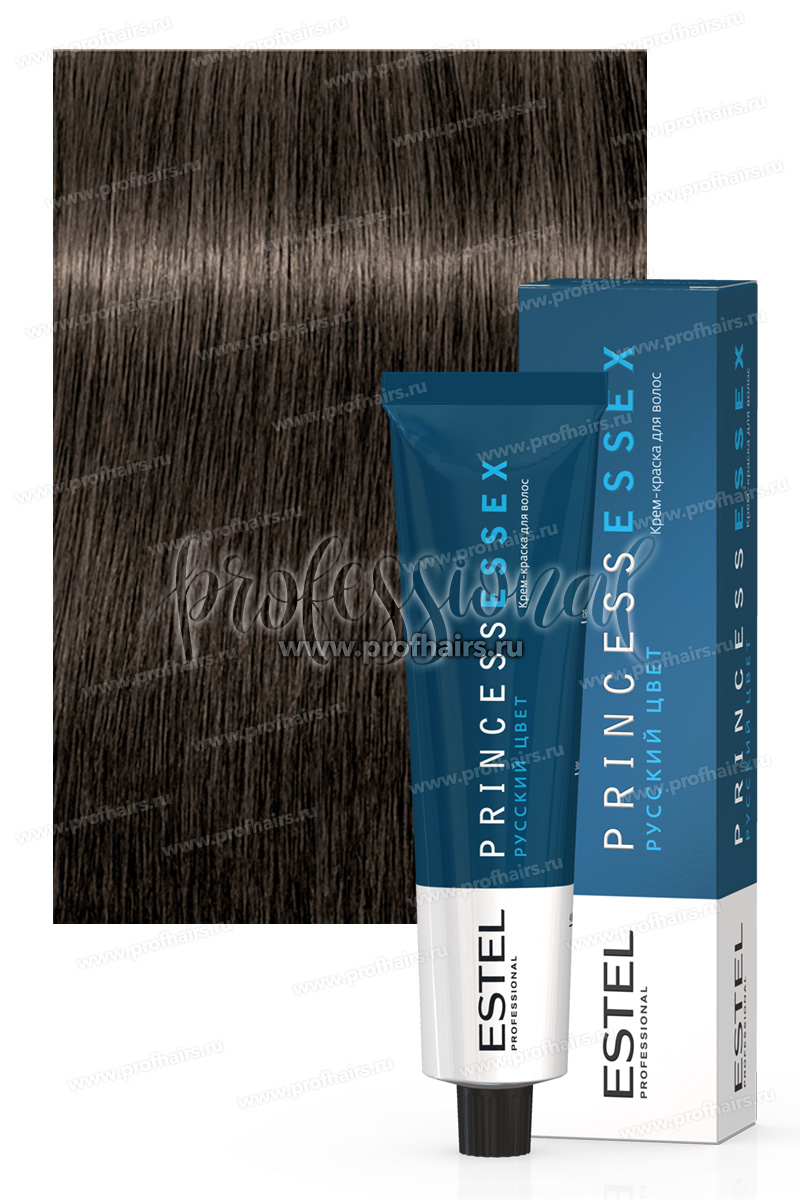 Estel Princess Essex 4/0 Шатен  Крем-краска для волос 60 мл.