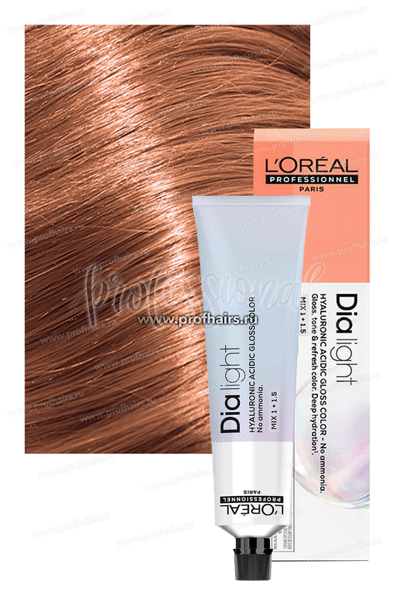 L'Oreal Dia Light Краска для волос 8.24 Светлый блондин перламутрово-медный 60 мл.