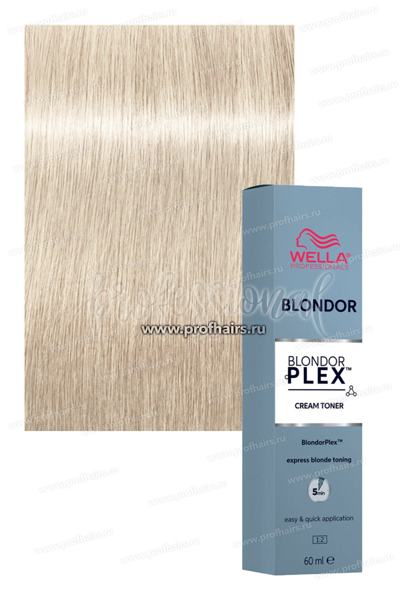 Wella Blondor Plex Тонирующий крем /16 очень светлый жемчужный 60 мл.