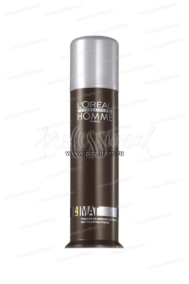 L'Oreal Homme Mat Матирующая Крем-паста эластичной фиксации 80 мл.