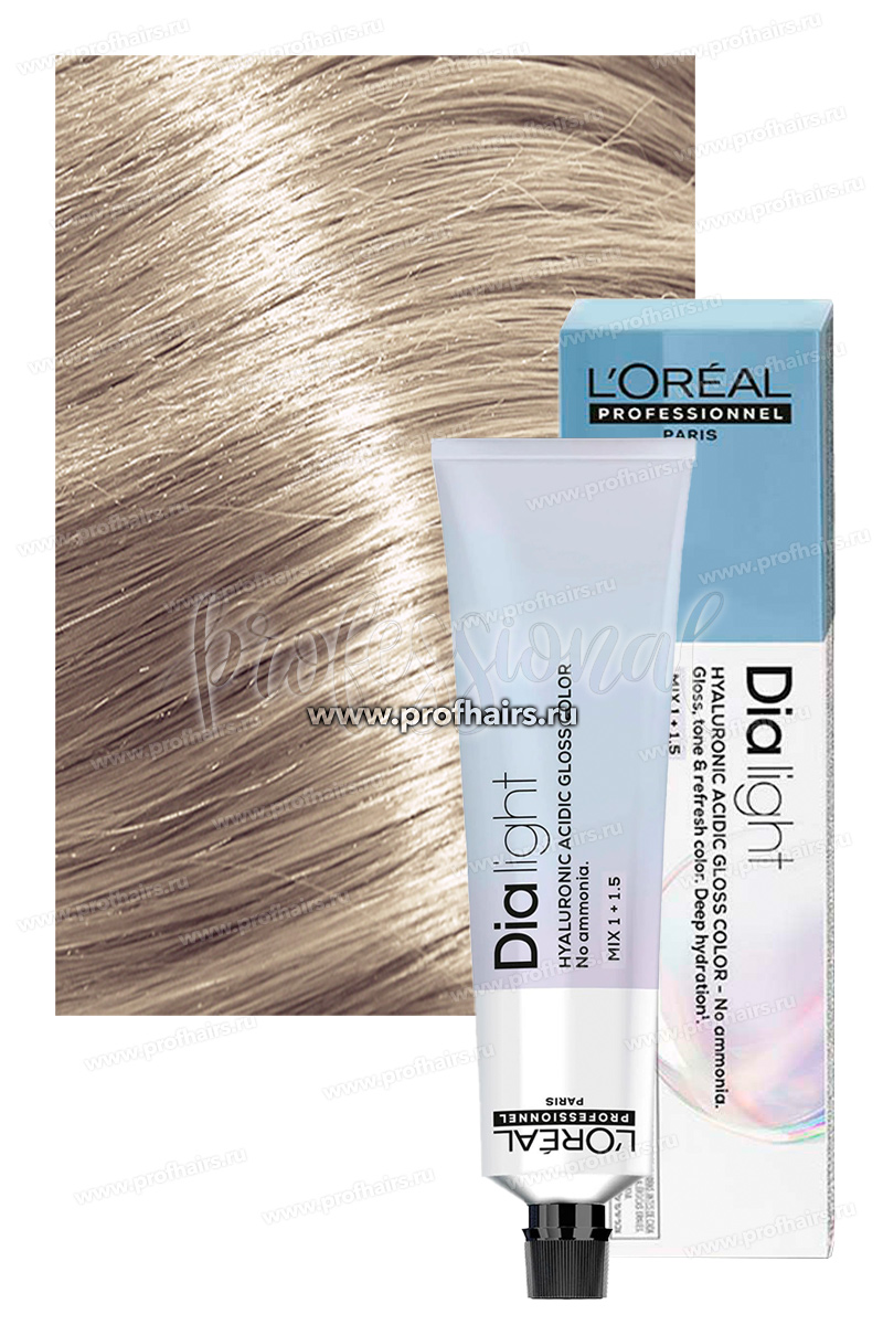 L'Oreal Dia Light Краска для волос 10.01 Очень-очень светлый блондин натурально-пепельный 60 мл.